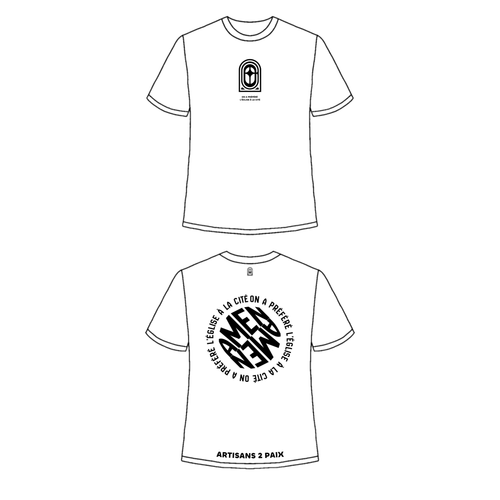 T-Shirt Amen - On A Préféré L'Eglise A La Cité